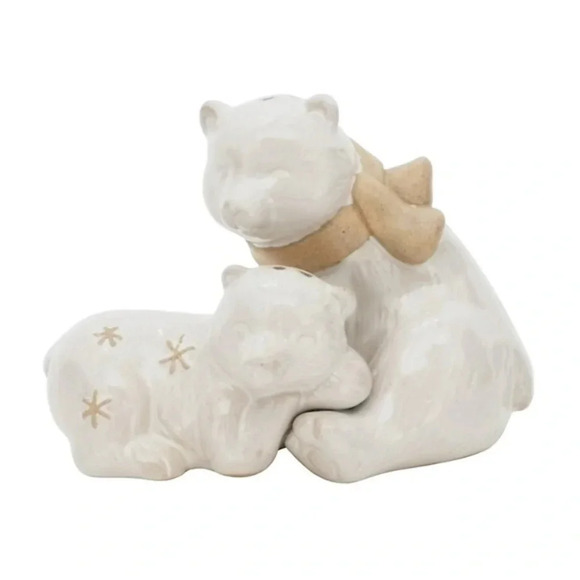 St. Nicholas Square Jingling Juniper Bears Salt‎ & Pepper Shaker Set - Picture 1 of 4